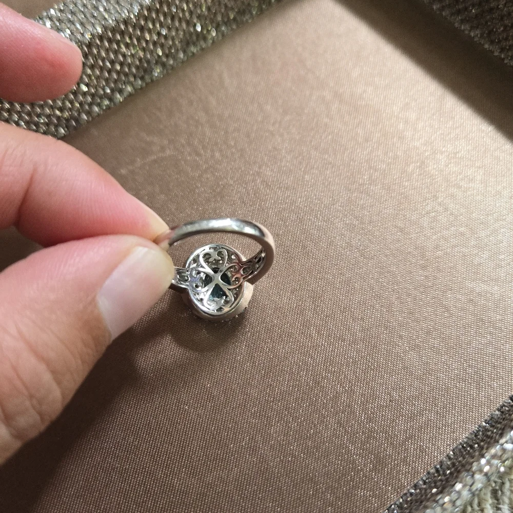 Sterling Silver Blue Topaz Aquamarine Ring